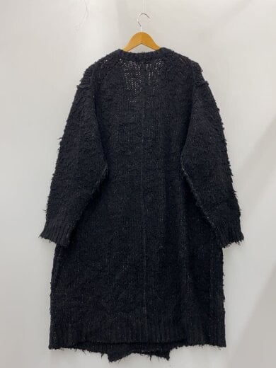商品画像：Raised long cardigan/カーディガン(厚手)/3/ウール/BLK/HL-K76-187 2