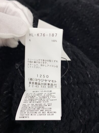 商品画像：Raised long cardigan/カーディガン(厚手)/3/ウール/BLK/HL-K76-187 5