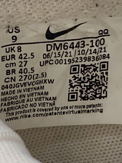 商品画像：X SACAI BLAZER LOW_X サカイ ブレーザー ロー/27cm/WHT 5