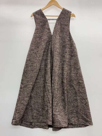 商品画像：ワンピース/1/ウール/BRW/512560322901-01/TWEED DEEP V NECK OP// 2
