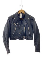 Nice london/レザージャケット・ブルゾン/S/牛革/BLK