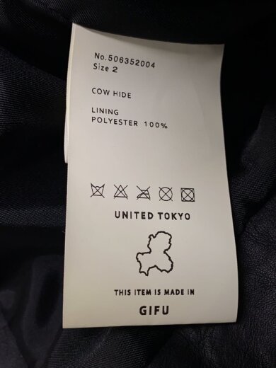 商品画像：ダブルライダースジャケット/2/牛革/BLK/506352004 4