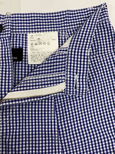 商品画像：サルエルパンツ/--/コットン/BLU/チェック/TK-P029 3