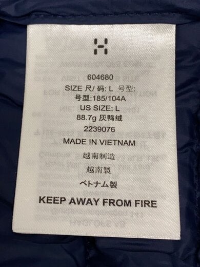 商品画像：ダウンジャケット/L/ポリエステル/NVY/604680 4