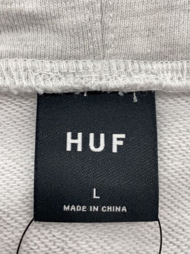 商品画像：ジップパーカー/L/コットン/GRY/プリント 3