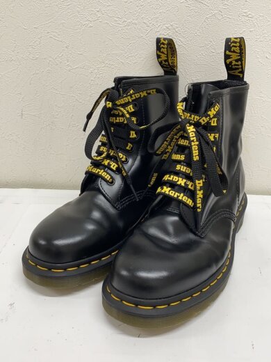 商品画像：レースアップブーツ/US8/BLK/レザー 2