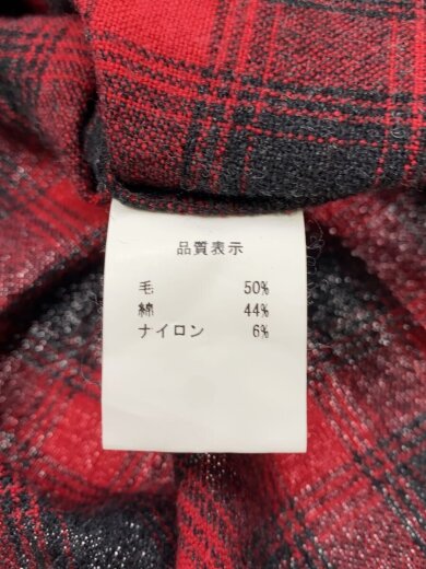 商品画像：長袖シャツ/S/ウール/RED/チェック// 4