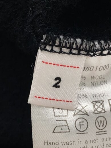 商品画像：21AW/VS AMPLUS SWEAT/スウェット/2/ウール/BLK/無地/0121308010001 4