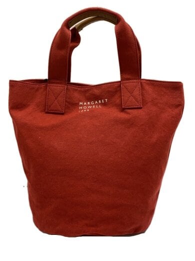 商品画像：トートバッグ/コットン/RED/無地 1
