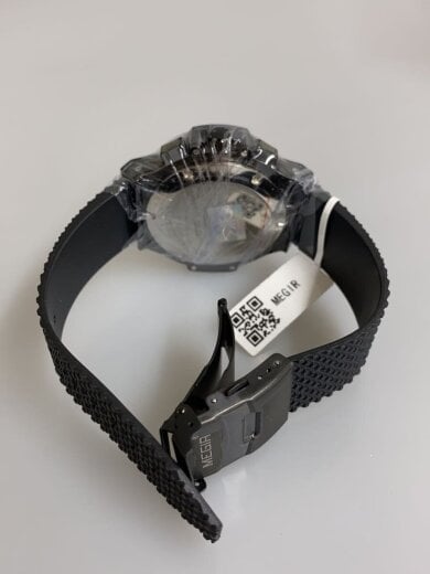 商品画像：MEGIR/クォーツ腕時計/アナログ/BLK/BLK// 4