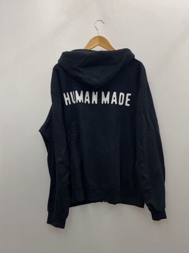 商品画像：ジップパーカー/XL/コットン/BLK/HM30CS051// 2