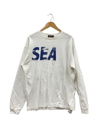 商品画像：長袖Tシャツ/L/コットン/WHT/wds-0-sea-23-q3-cs-01// 1