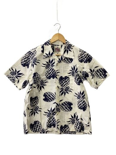 商品画像：アロハシャツ/M/コットン/WHT/総柄/DK37811// 1