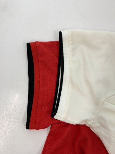 商品画像：ポロシャツ/L/コットン/RED/無地/汚れ有り// 5