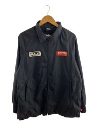 コーチジャケット/L/ポリエステル/BLK