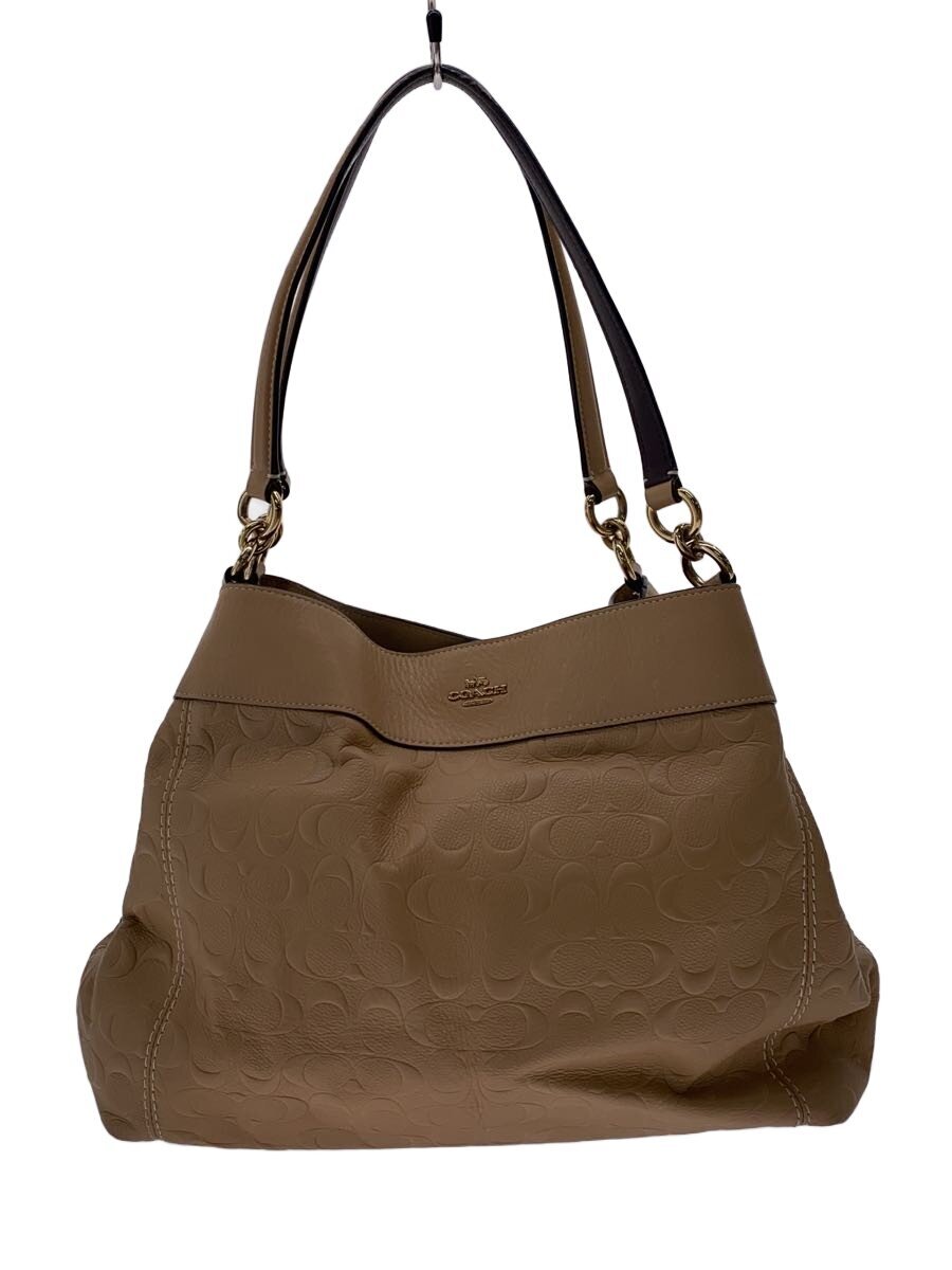 COACH / ハンドバッグ/レザー/BEG/F25954