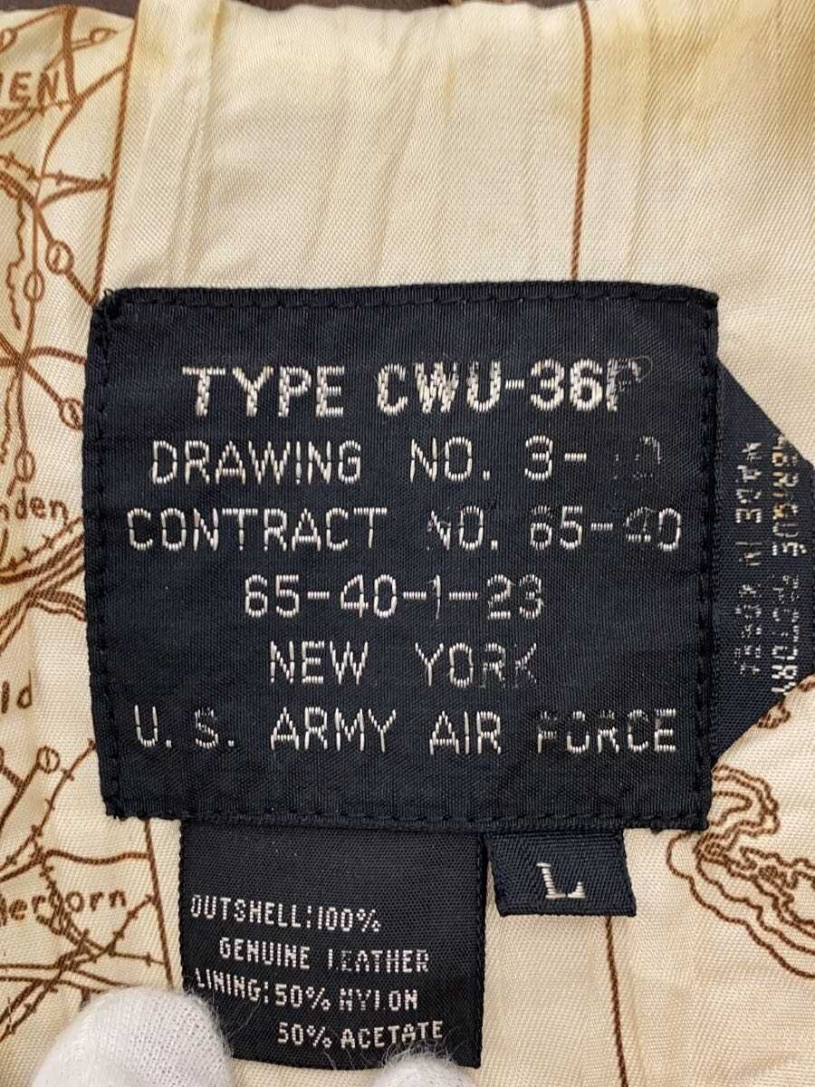 U.S.AIR FORCE / レザージャケット・ブルゾン/L/レザー/BRW/cwu-36p