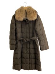 ロングダウンジャケット/36/ナイロン/BRW