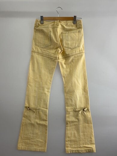 画像：MARITHE FRANCOIS GIRBAUDブーツカットパンツ/S/コットン/YLW/ボーダー2