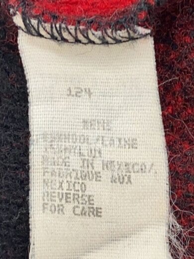 商品画像：ジャケット/M/ウール/RED/チェック 4