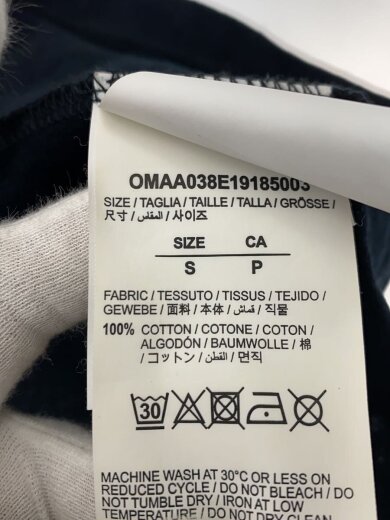 商品画像：Tシャツ/M/コットン/BLK/OMAA038E19185003/首元色褪せ有 4