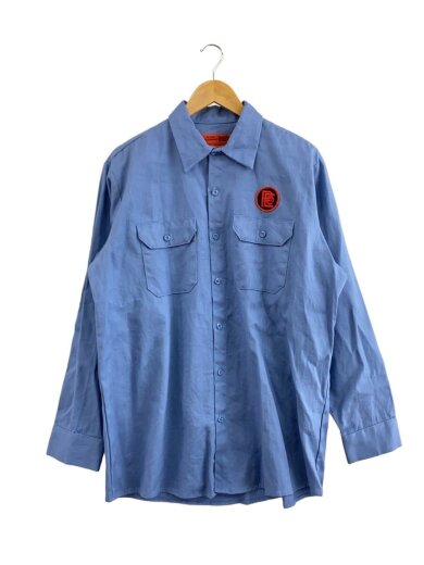 商品画像：長袖シャツ/L/コットン/BLU/無地/2KRDD355MY SC90LB3// 1