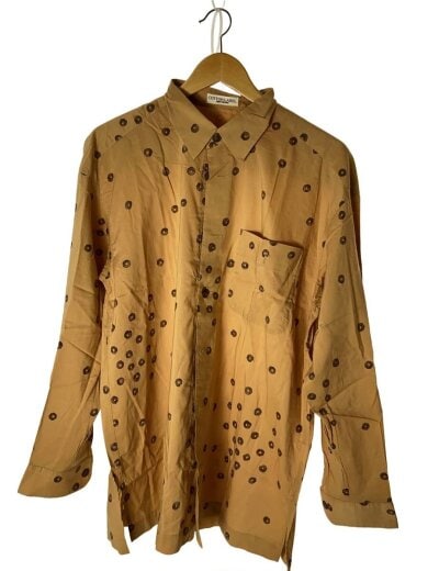 商品画像：長袖シャツ/2/コットン/BEG/総柄 1