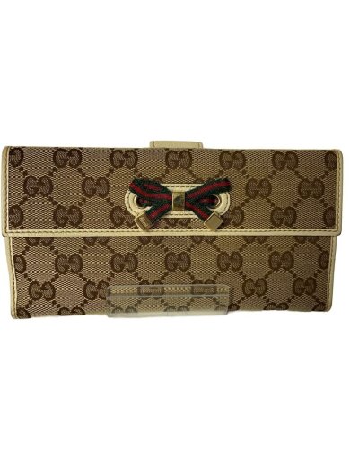 商品画像：長財布/キャンバス/BRW/総柄/レディース 1