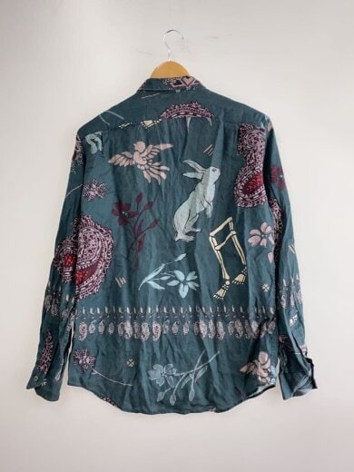 商品画像：長袖シャツ/M/--/GRN/総柄/PF-CR-72696 2