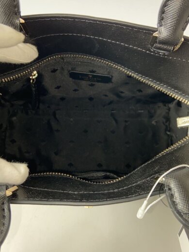 商品画像：2WAY/ステイシーミディアムサッチェル/トートバッグ/レザー/BLK/無地 6