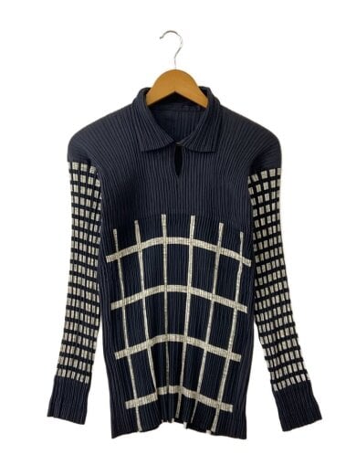 商品画像：長袖ブラウス/M/ポリエステル/BLK/IM53-FJ961 1