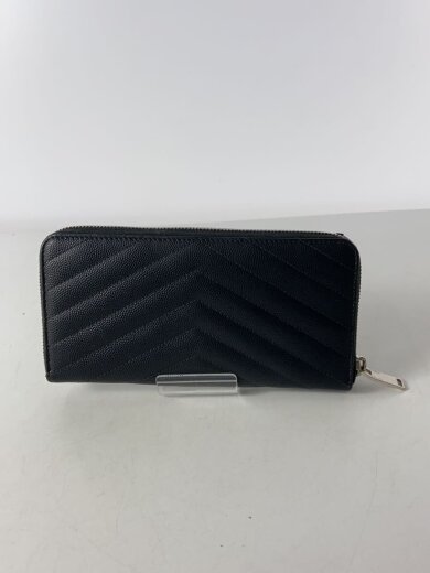 商品画像：中心下部ベタツキ有/ラウンドジップ/長財布/レザー/BLK/レディース/358094// 2