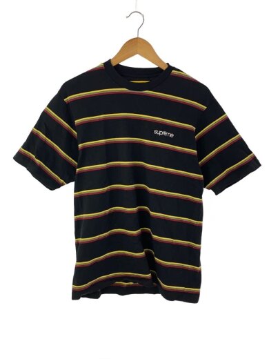 商品画像：24AW/Stripe S/S Top/Tシャツ/S/コットン/BLK/ボーダー 1