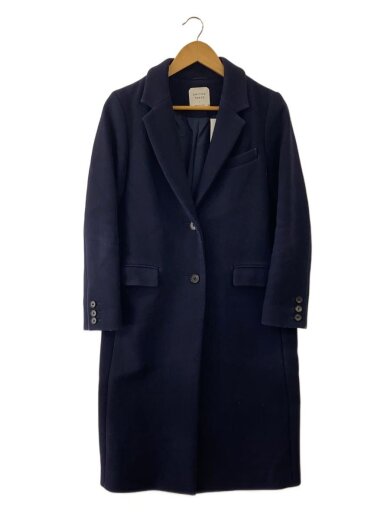 商品画像：コート/1/ウール/NVY/無地 1