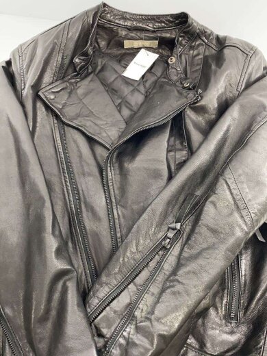 商品画像：レザージャケット・ブルゾン/M/羊革/BLK/無地 9