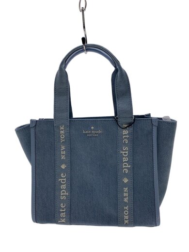 商品画像：キップデニムスモールトート/ハンドバッグ/デニム/BLU/無地/KL065 1