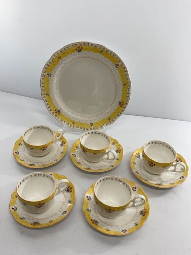 商品画像：カップ&ソーサー/6点セット/WHT/Y7613/9438 6