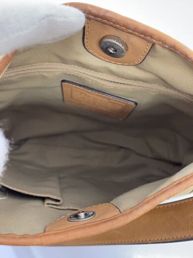 商品画像：ショルダーバッグ_クラシックシグネチャー_ヒッピー_ベージュレザー/キャンバス/BEG/総柄 5