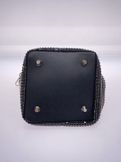 商品画像：ストーンメッシュバッグ/ショルダーバッグ/ポリエステル/BLK 4