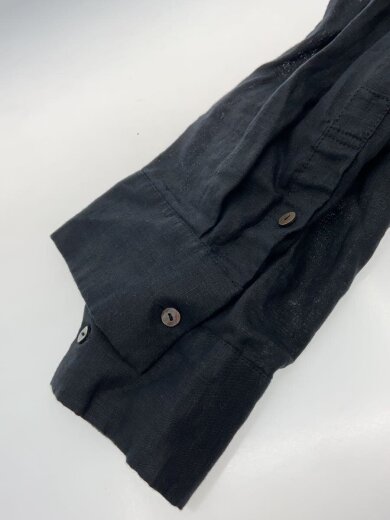 商品画像：長袖シャツ/38/リネン/BLK/無地/470DS830-5950// 5