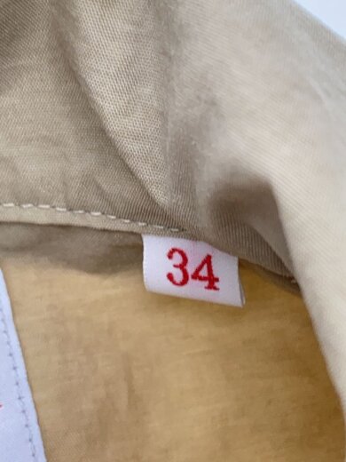 商品画像：長袖シャツ/34/ナイロン/BEG/無地/20S-SL-001 4