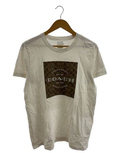 商品画像：Tシャツ/L/コットン/WHT/プリント/C8775 1