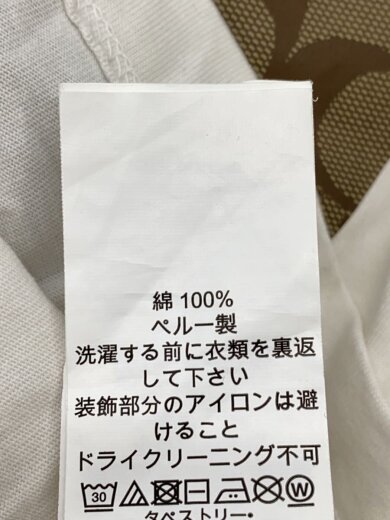 商品画像：Tシャツ/L/コットン/WHT/プリント/C8775 4