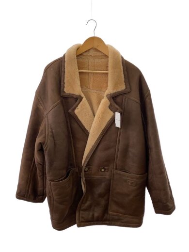商品画像：レザージャケット・ブルゾン/--/山羊革/BRW/無地 1