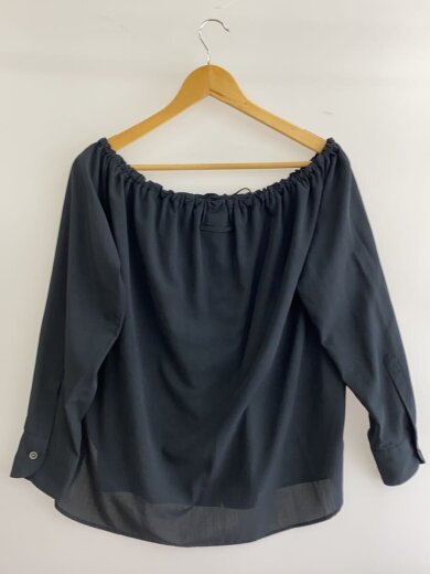 商品画像：長袖ブラウス/40/ポリエステル/BLK/無地 2