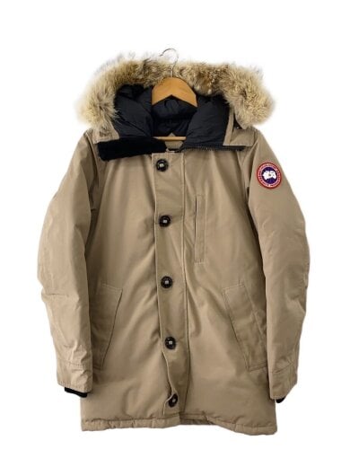 商品画像：ダウンジャケット/S/ポリエステル/BEG/無地/3438JM 1