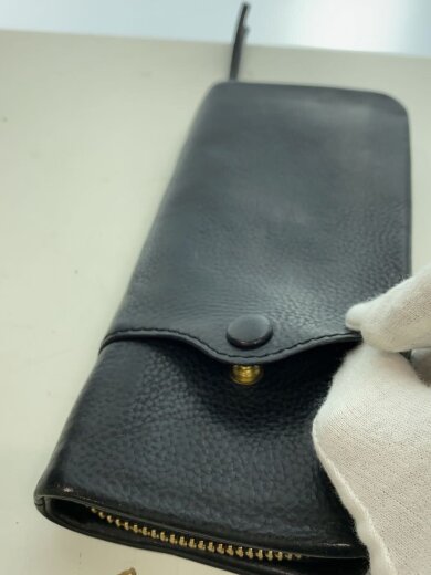 商品画像：長財布/レザー/BLK/無地/メンズ 7