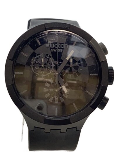 商品画像：クォーツ腕時計/アナログ/ラバー/BLK/BLK 1