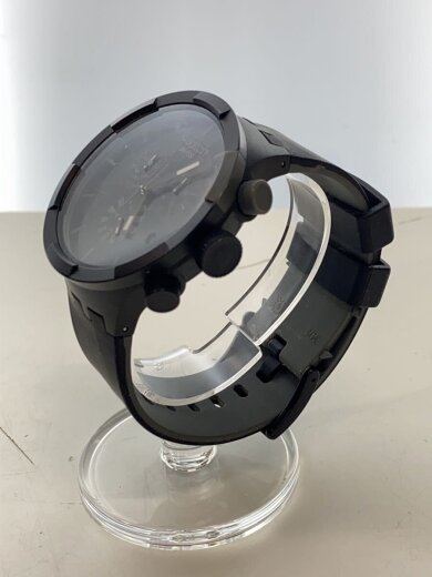 商品画像：クォーツ腕時計/アナログ/ラバー/BLK/BLK 2