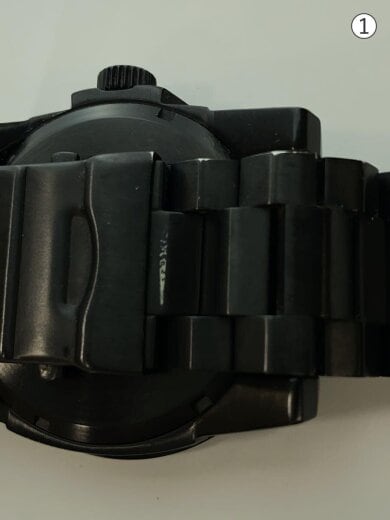 商品画像：腕時計/アナログ/ステンレス/BLK/BLK/SS 6